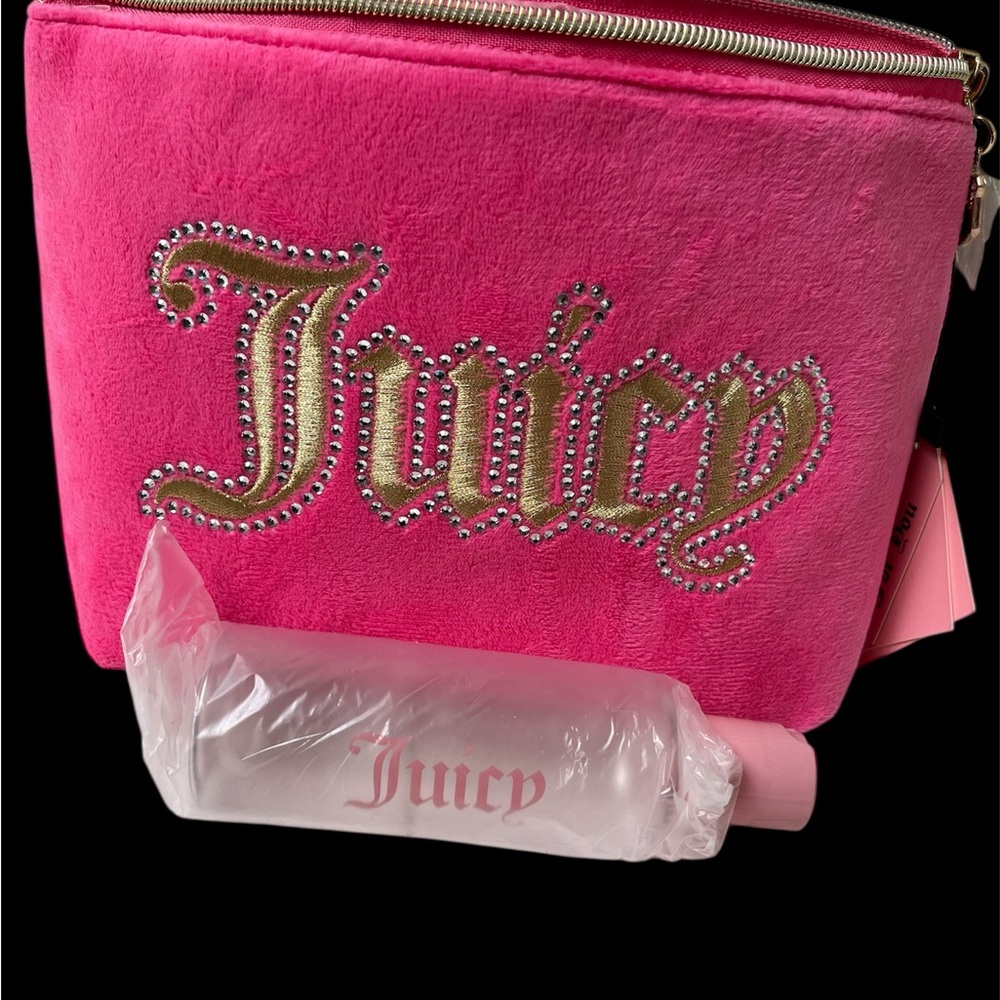 Juicy Couture Pink and Gold Cosmetic Bag
